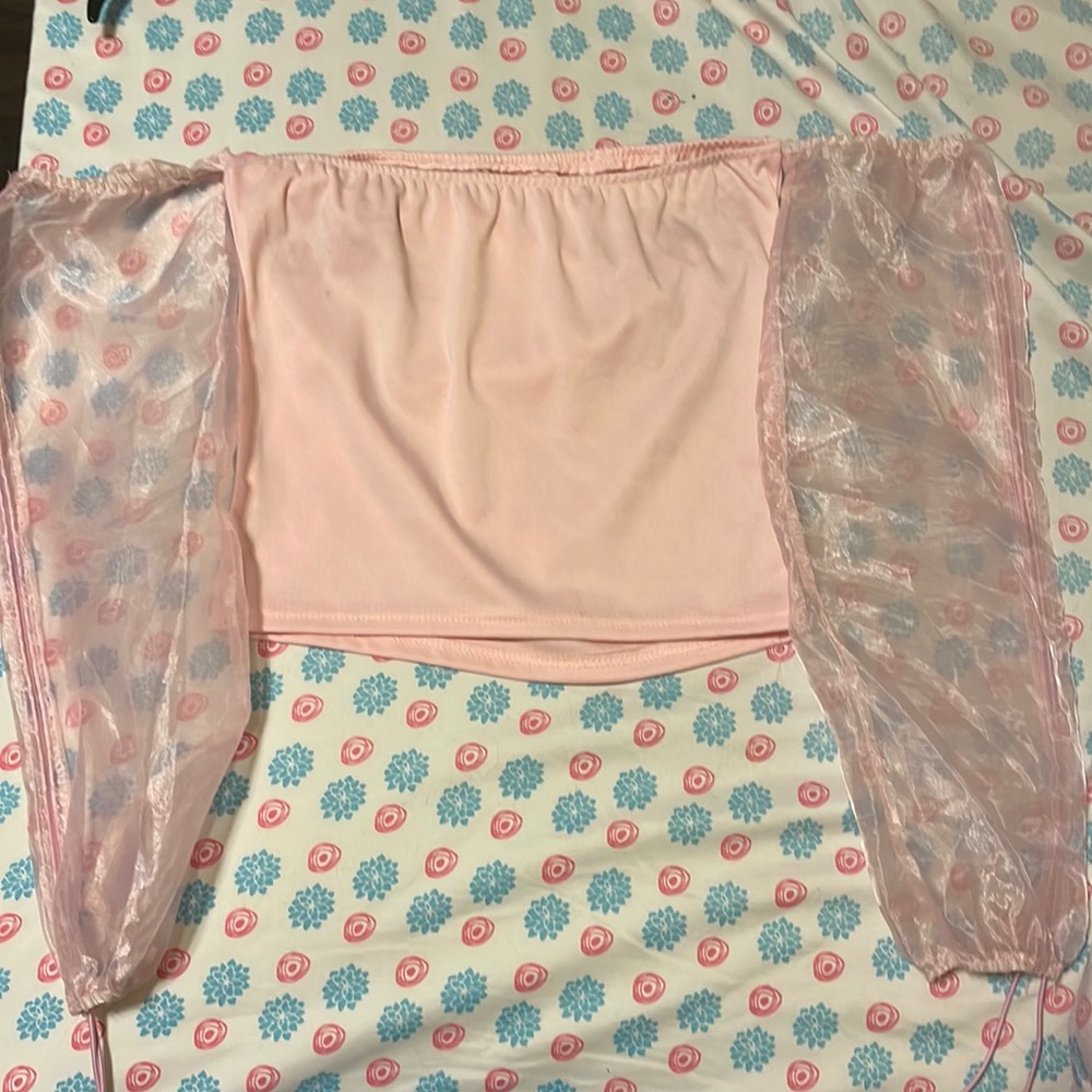 Off the shoulder crop top